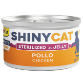 Пълноценна консервирана за кастрирани котки GimCat SHINYCAT JELLY STERILIZED CHICKEN парченца пилешко месо в желе